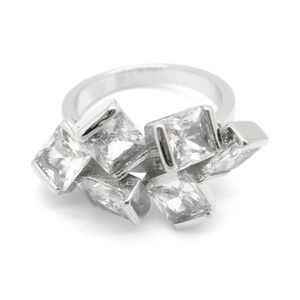 Sterling Modern CZ Ring